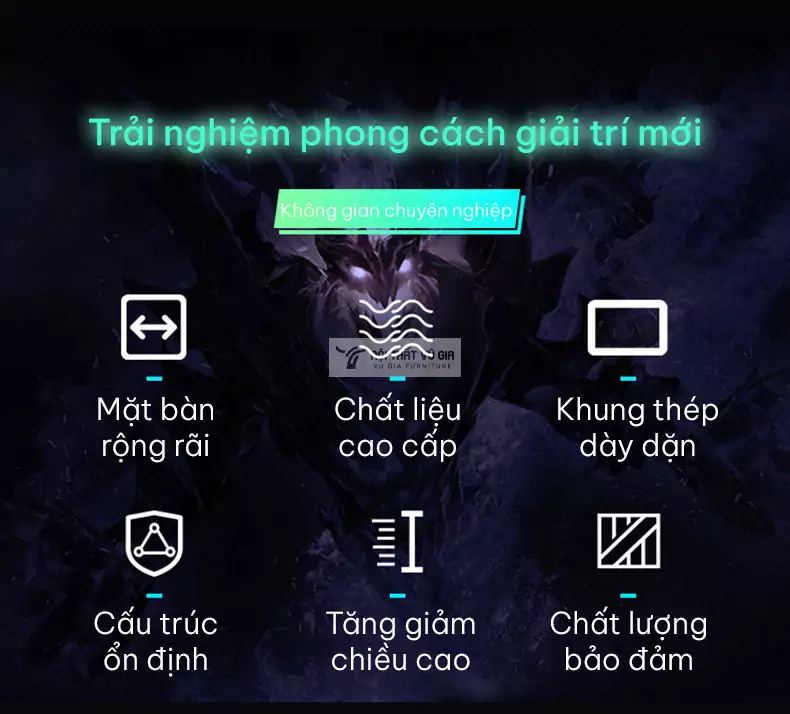ưu điểm của Bàn gaming phong cách tối giản GT01