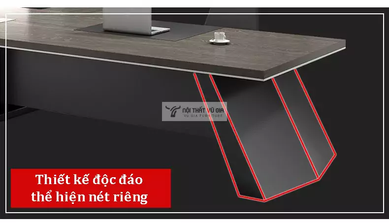 thiết kế chân độc đáo của Bàn giám đốc sang trọng, phong cách SD69