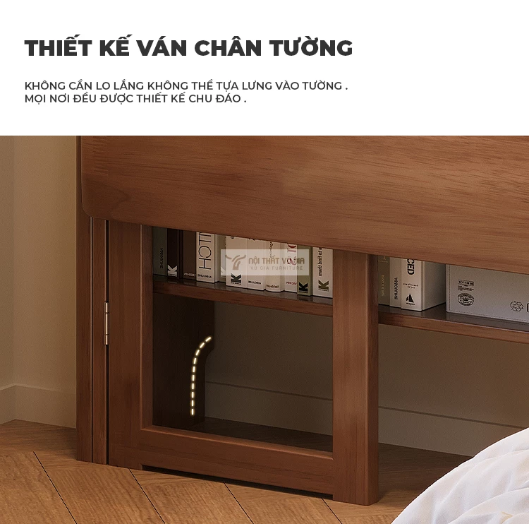 thiết kế tinh tế của Bàn gỗ tự nhiên gấp gọn hiện đại SD185