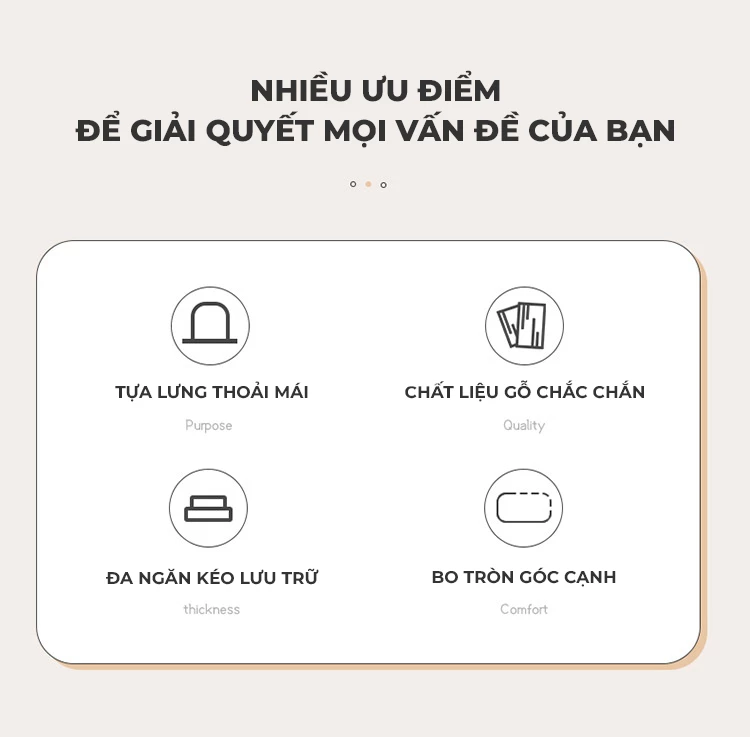 ưu điểm của Bàn gỗ tự nhiên kết hợp giá sách SD206