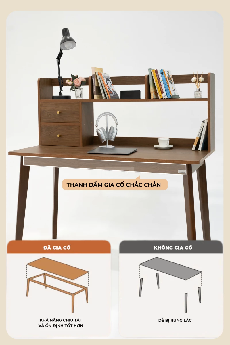 Bàn Gỗ Tự Nhiên Phong Cách Hiện Đại Haigo BGT377