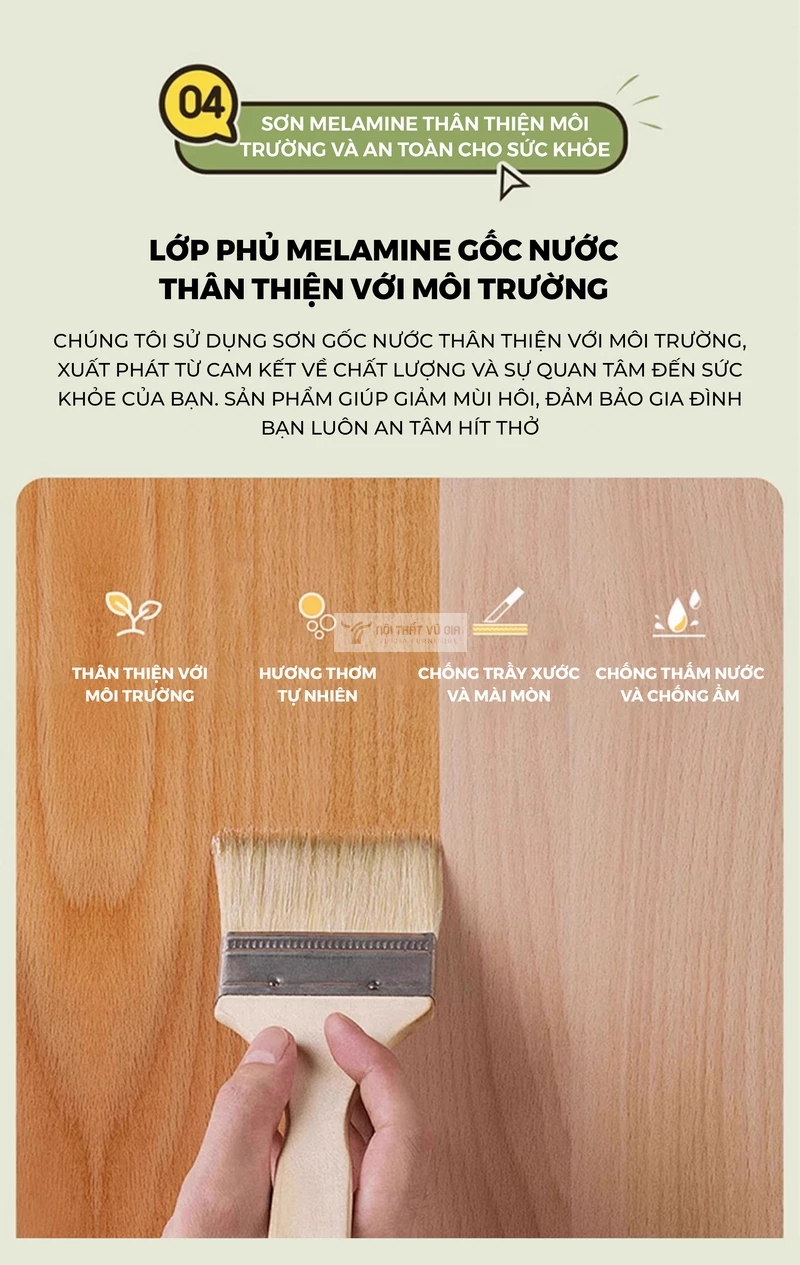 Bàn gỗ tự nhiên thiết kế thanh lịch, hiện đại tích hợp giá sách lớn SD265 sử dụng chất liệu thân thiện với môi trường