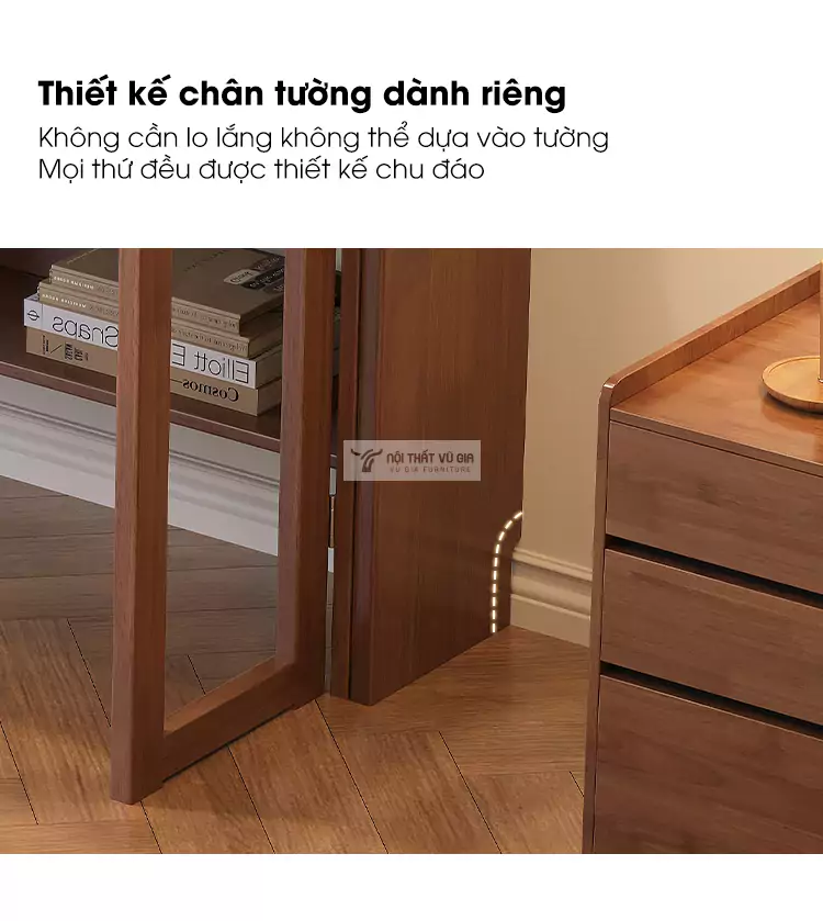 thiết kế tinh tế của Bàn gỗ tự nhiên thiết kế thông minh SD02
