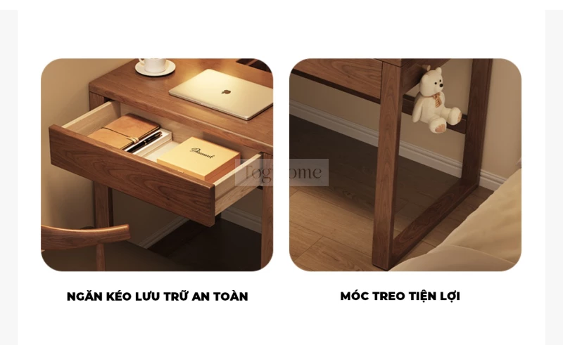 Bàn Học Bàn Làm Việc Gỗ Tự Nhiên Togismart BTG 089 sở hữu thiết kế đơn giản, hiện đại, phù hợp cho nhiều không gian như phòng học, phòng làm việc. Chất liệu gỗ tự nhiên bền đẹp, chắc chắn, mang đến sự tiện nghi, giúp tối ưu góc học tập và làm việc hiệu quả.