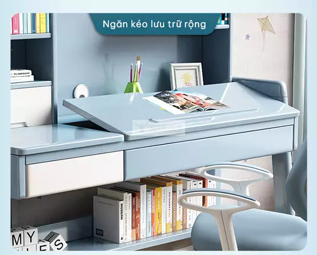 thiết kế ngăn kéo rộng rãi của Bàn học chống gù thiết kế tùy chỉnh linh hoạt SD88