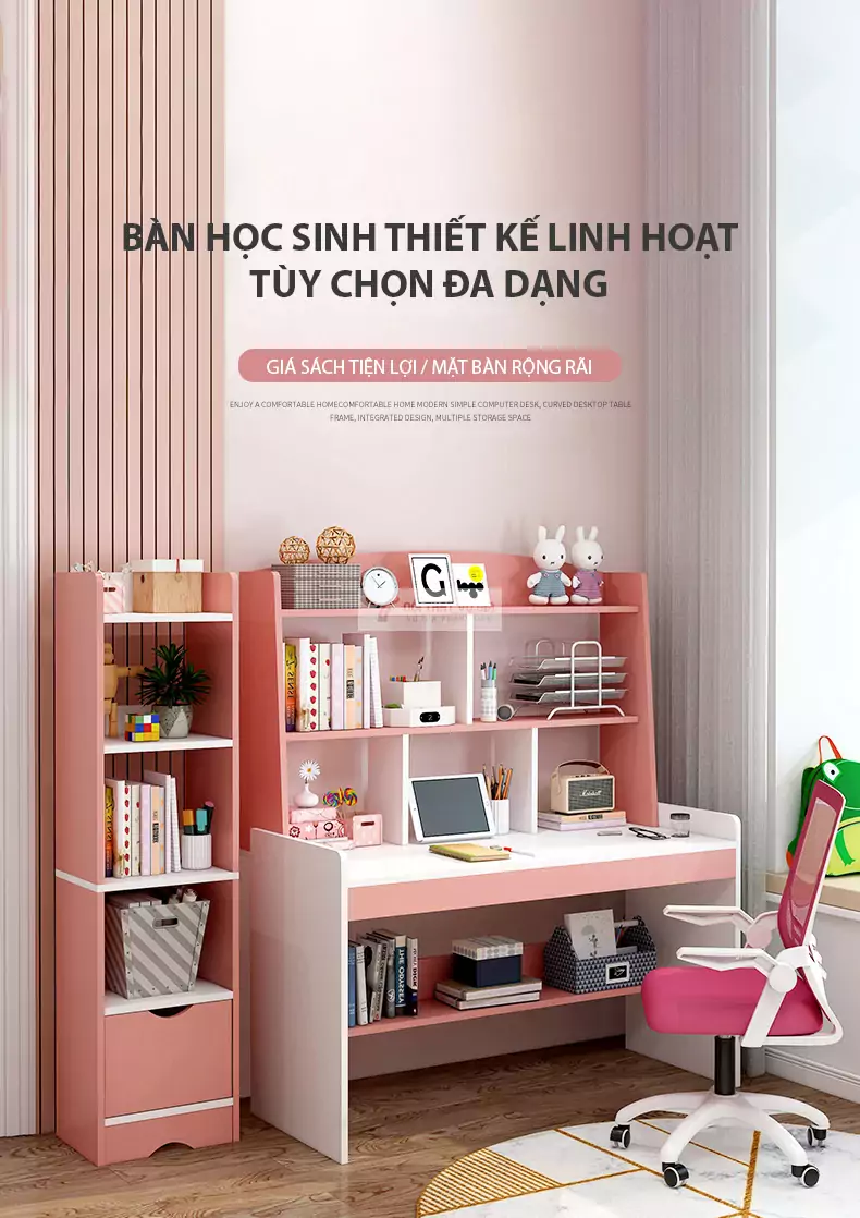 Bàn học phong cách tối giản SD55