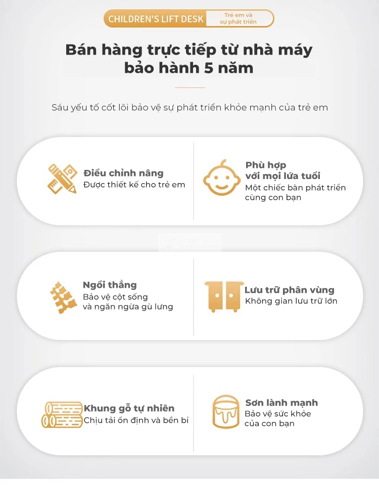 ưu điểm của Bàn học sinh gỗ tự nhiên thiết kế thông minh SD258