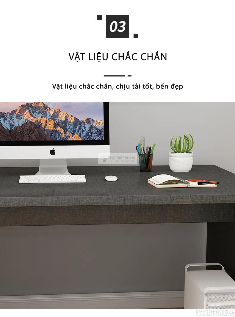 Bàn học sinh kết hợp giá sách SD215 sử dụng chất liệu cao cấp, bền bỉ