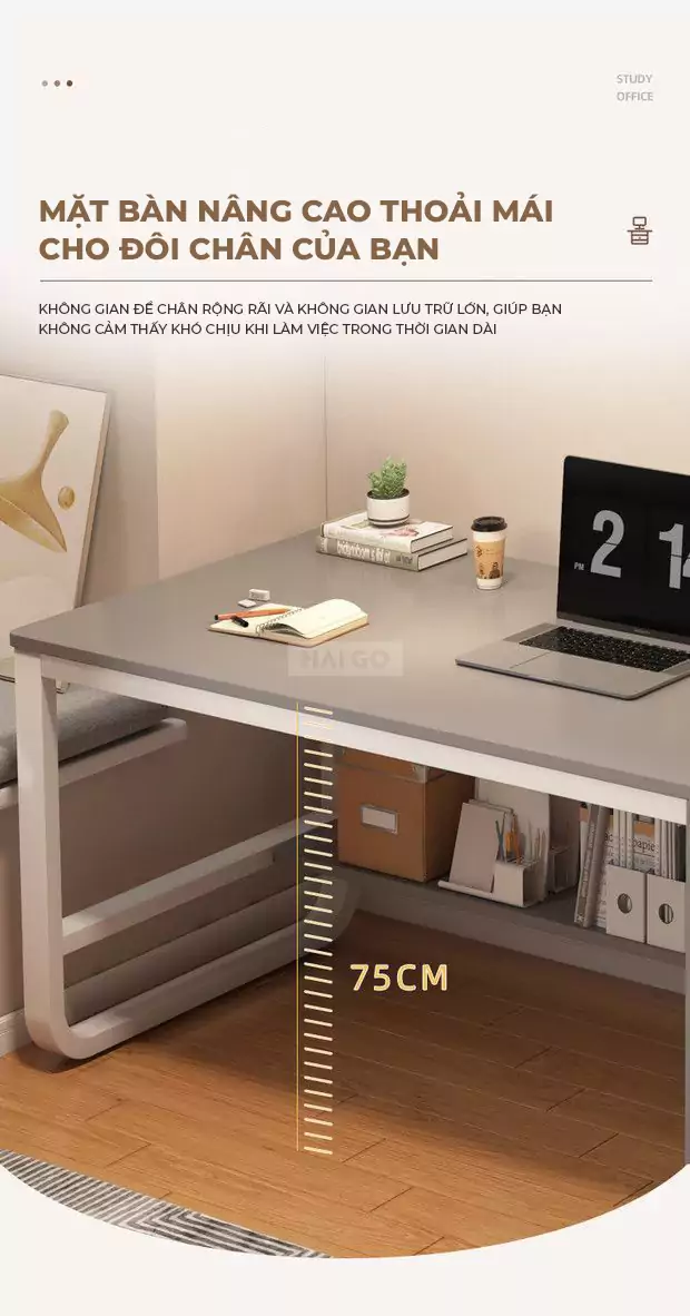 B&agrave;n Học Sinh Kết Hợp Tủ Đa Năng Haigo BHS180