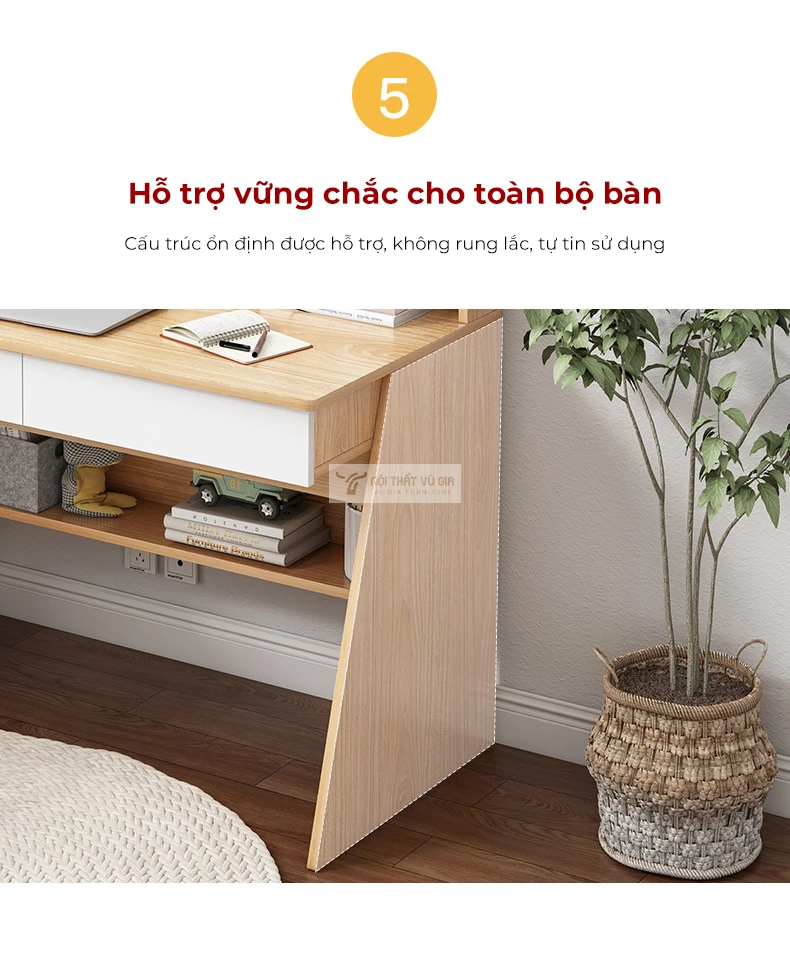 thiết kế chân độc đáo của Bàn học sinh tối giản thiết kế hiện đại SD192