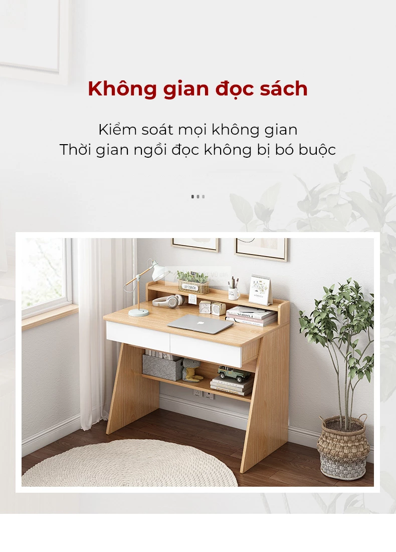 không gian làm việc thoải mái với Bàn học sinh tối giản thiết kế hiện đại SD192