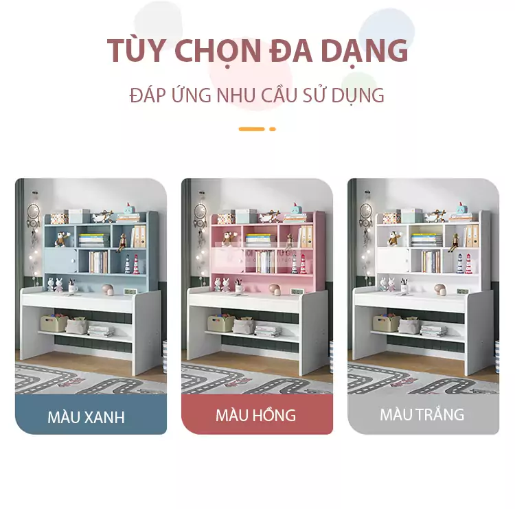 tùy chọn màu sắc của Bàn học thiết kế thông minh, tối ưu không gian SD57