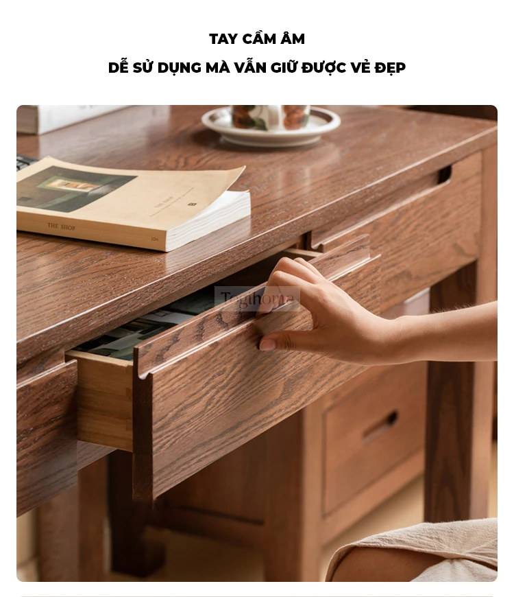Bàn Làm Việc Bàn Học Gỗ Tự Nhiên Togismart BTG 071 – Thiết kế thanh lịch, chất liệu gỗ tự nhiên bền đẹp, thân thiện với môi trường. Phù hợp cho học sinh, sinh viên và người đi làm. Kiểu dáng hiện đại, dễ kết hợp nội thất, mang lại không gian học tập và làm việc tiện nghi.