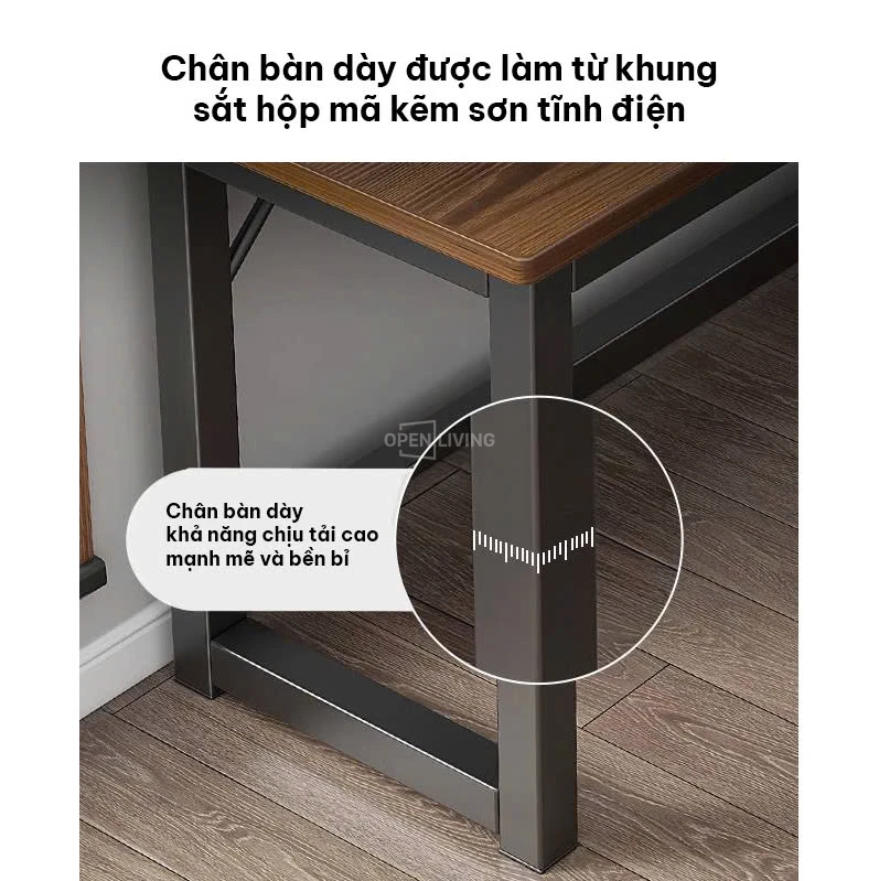 Bàn làm việc chữ L OpenLiving OBG 054 với khung thép chống gỉ, thiết kế hiện đại và thông minh. Tối ưu hóa không gian làm việc với diện tích rộng rãi và khả năng lưu trữ tiện lợi. Lựa chọn hoàn hảo cho văn phòng hoặc góc làm việc tại nhà.