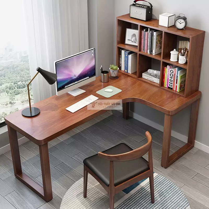 B&agrave;n l&agrave;m việc chữ L phong c&aacute;ch tối giản SD35