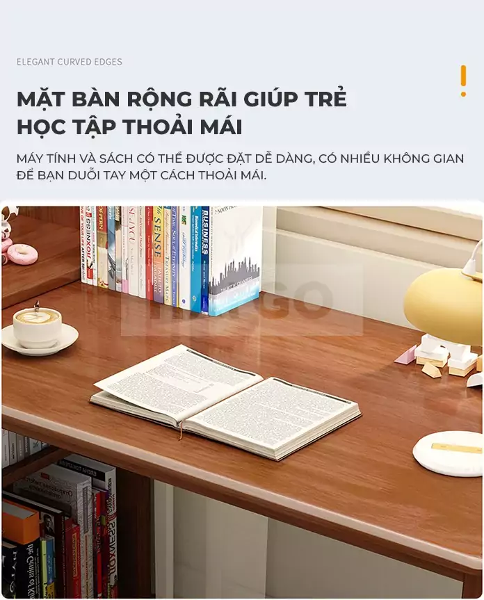 Bàn Làm Việc Đa Năng Gỗ Tự Nhiên Haigo BGT084