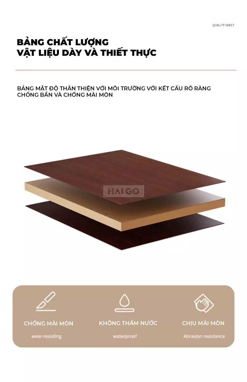 Bàn Làm Việc Đa Năng Tích Hợp Haigo BGT151