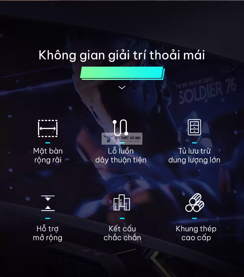 ưu điểm của Bàn làm việc đôi thiết kế hiện đại, lưu trữ tiện lợi SD25