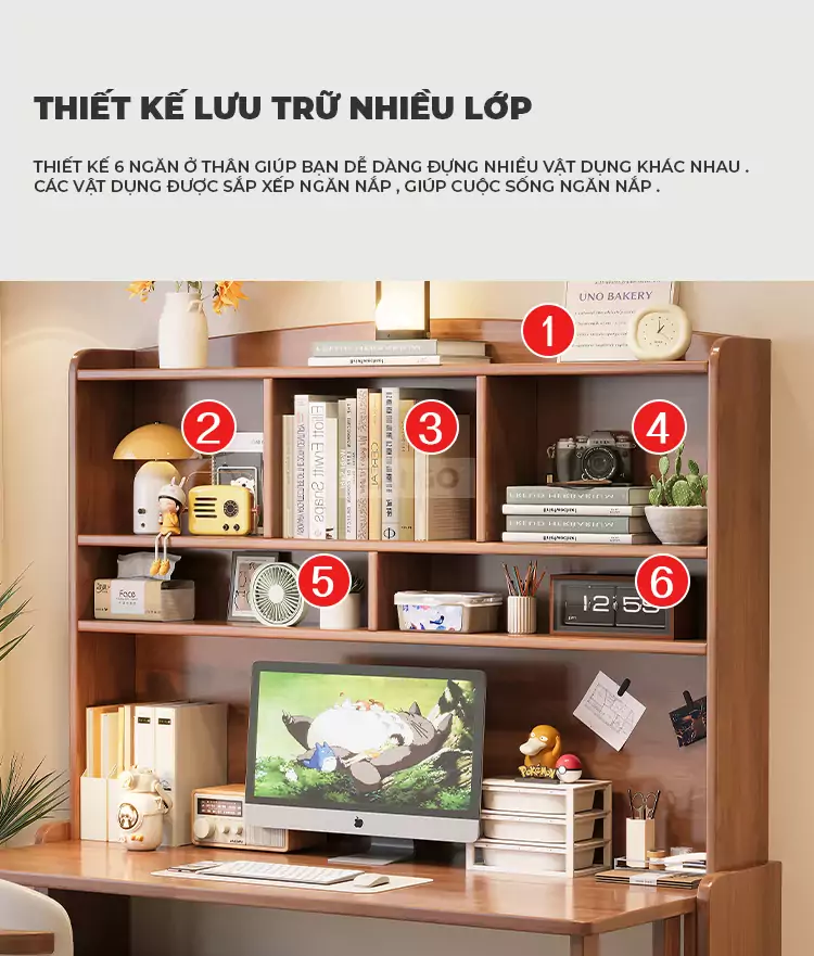 Bàn Làm Việc Gấp Gọn Đa Năng Haigo BGT190