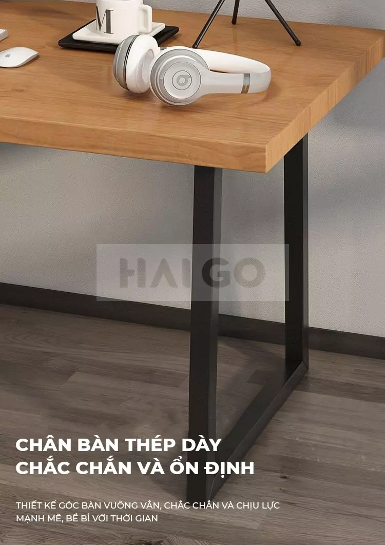 Bàn Làm Việc Gỗ Tự Nhiên Haigo BGT031