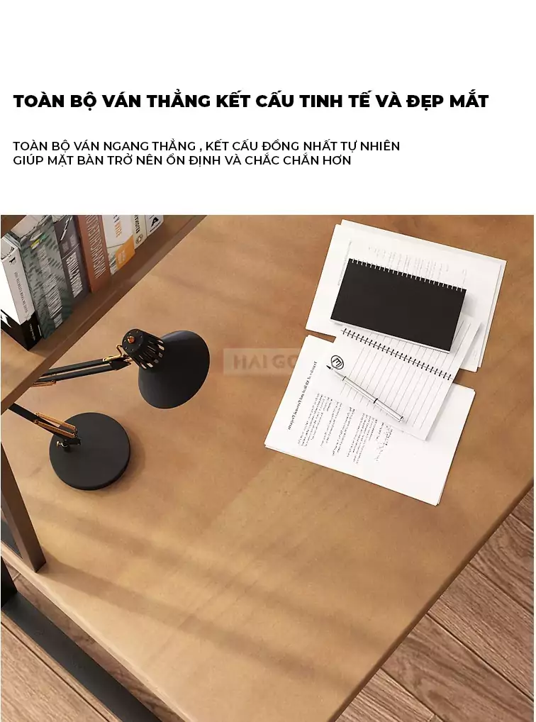 Bàn Làm Việc Góc L Kết Hợp Kệ Sách Đa Năng Haigo BGT159