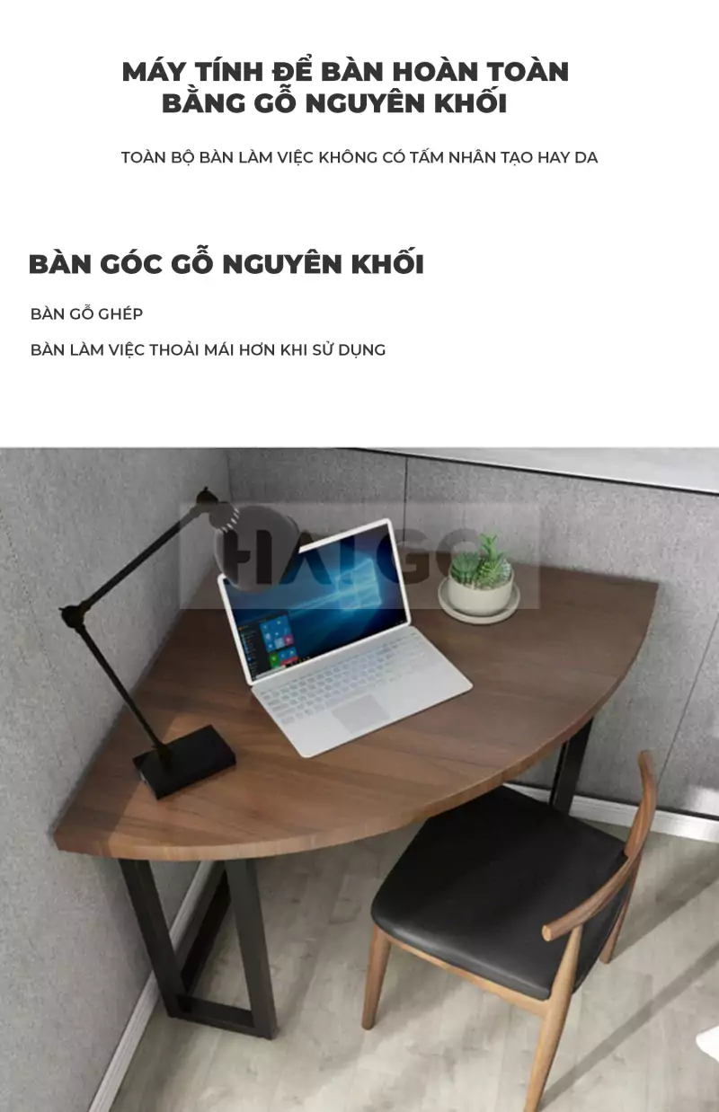 Bàn Làm Việc Góc Tường Haigo BGT101