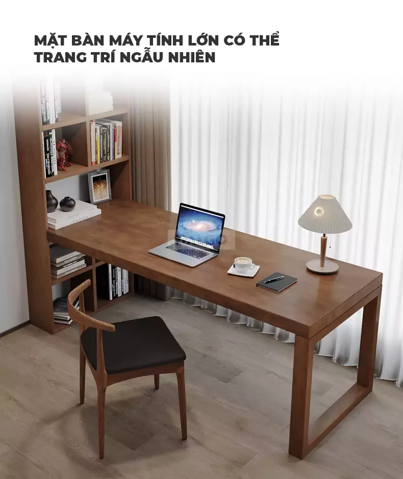 Bàn Làm Việc Kết Hợp Tủ Sách Đa Năng Haigo BGT160