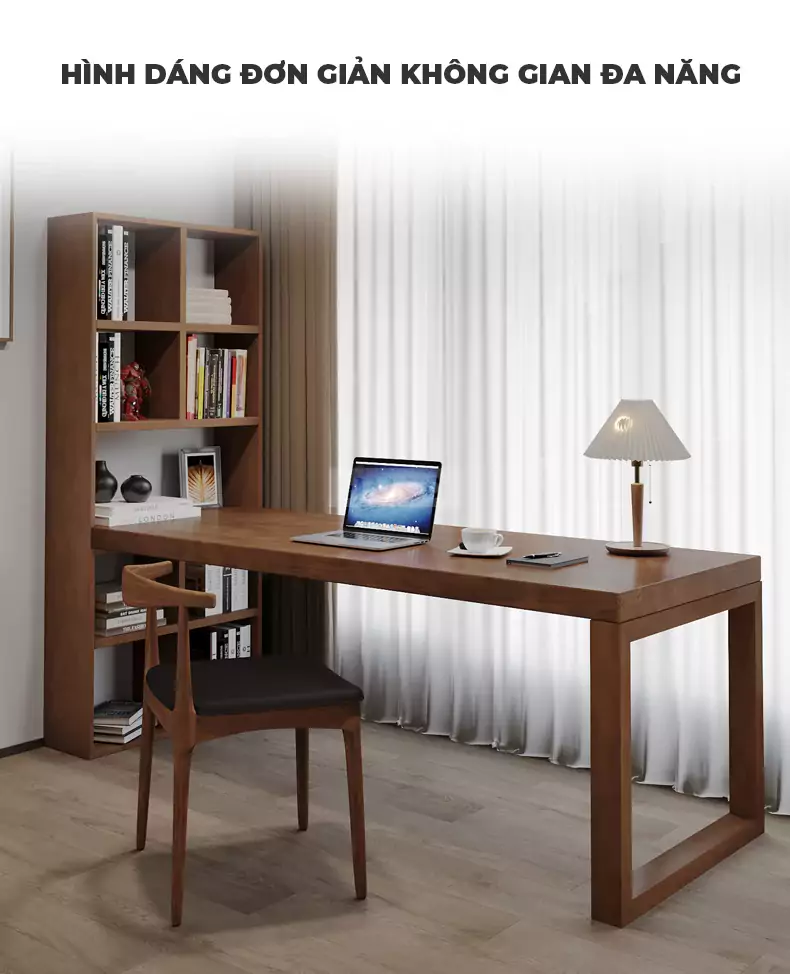 Bàn Làm Việc Kết Hợp Tủ Sách Đa Năng Haigo BGT160