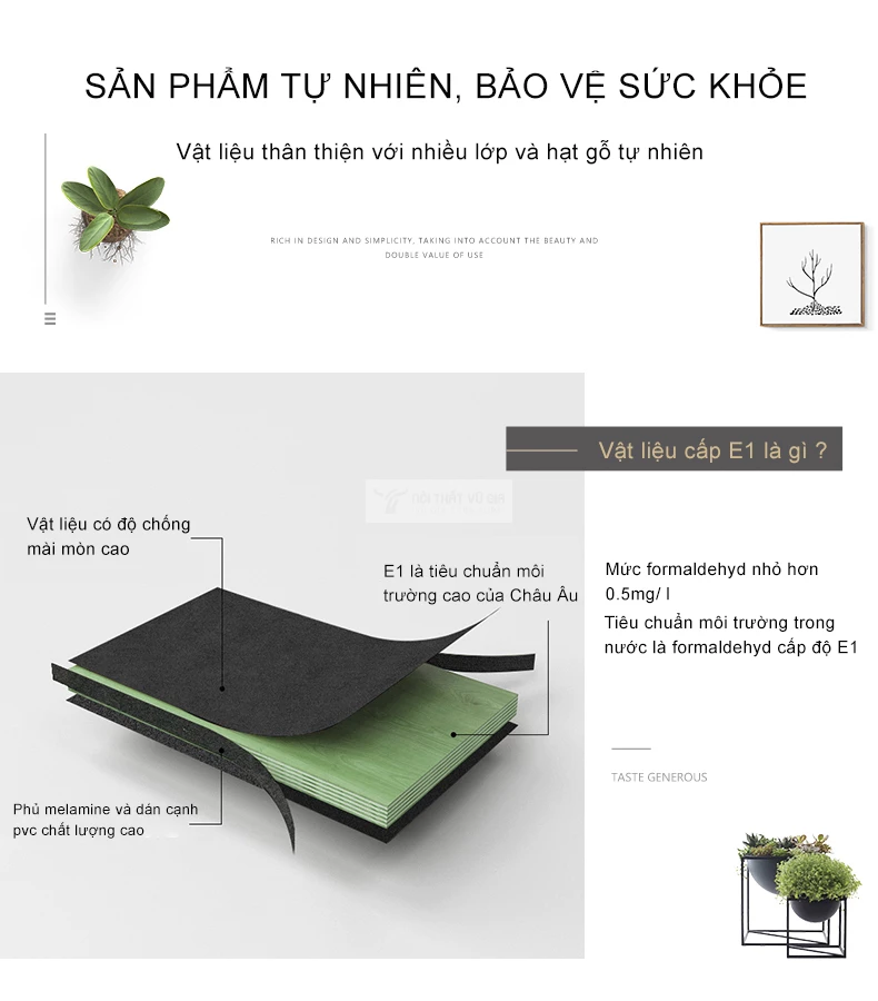 chi tiết chất liệu của Bàn làm việc kết hợp tủ và bàn phụ xoay đa năng SD209