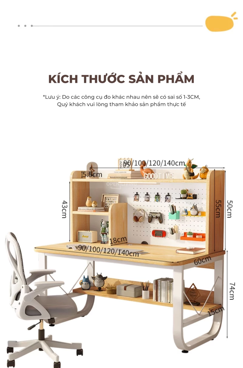 Bàn làm việc khung thép chống gỉ kèm giá sách pegboard đa năng OpenLiving OBG 050 mang đến sự bền bỉ và tiện dụng. Thiết kế khung thép chống gỉ chắc chắn, giá sách pegboard đa năng, tạo không gian làm việc gọn gàng và hiện đại. Lựa chọn hoàn hảo cho không gian làm việc của bạn.