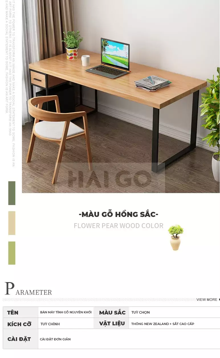 Bàn Làm Việc Tích Hợp Hộc CPU Haigo BGT099