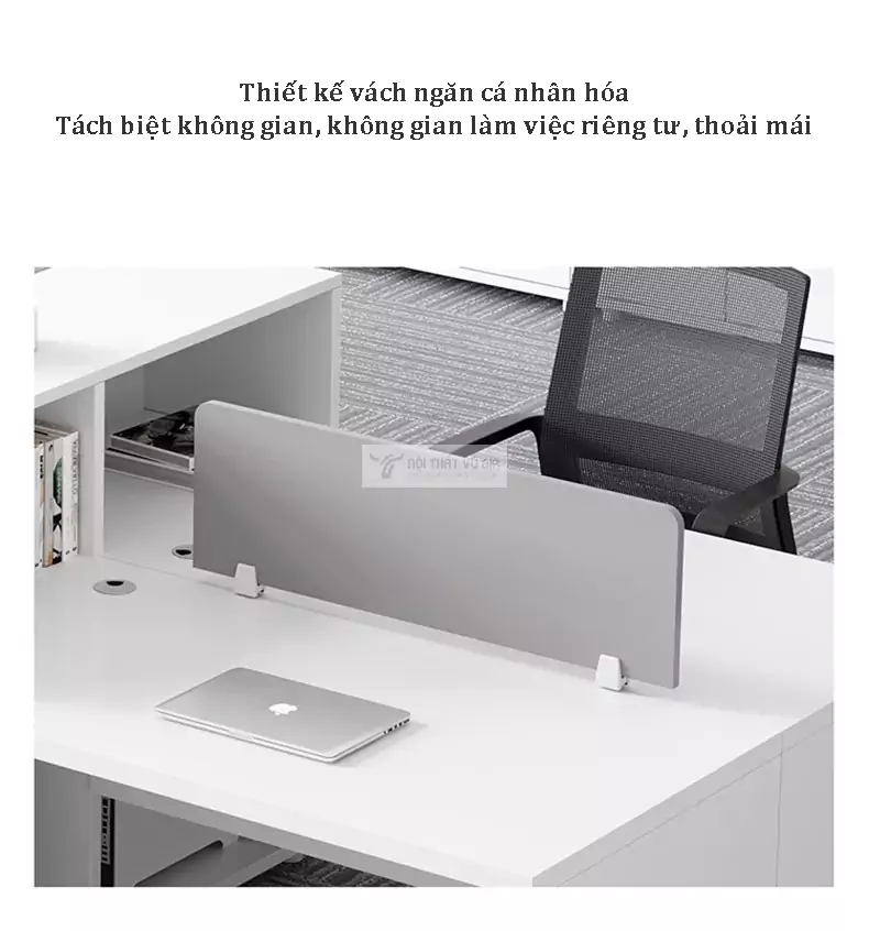 thiết kế vách ngăn của Bàn làm việc văn phòng thiết kế hiện đại, tối ưu SD80