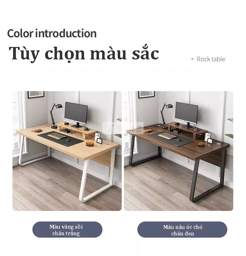 tùy chọn màu sắc của Bàn làm việc văn phòng tối giản SD76