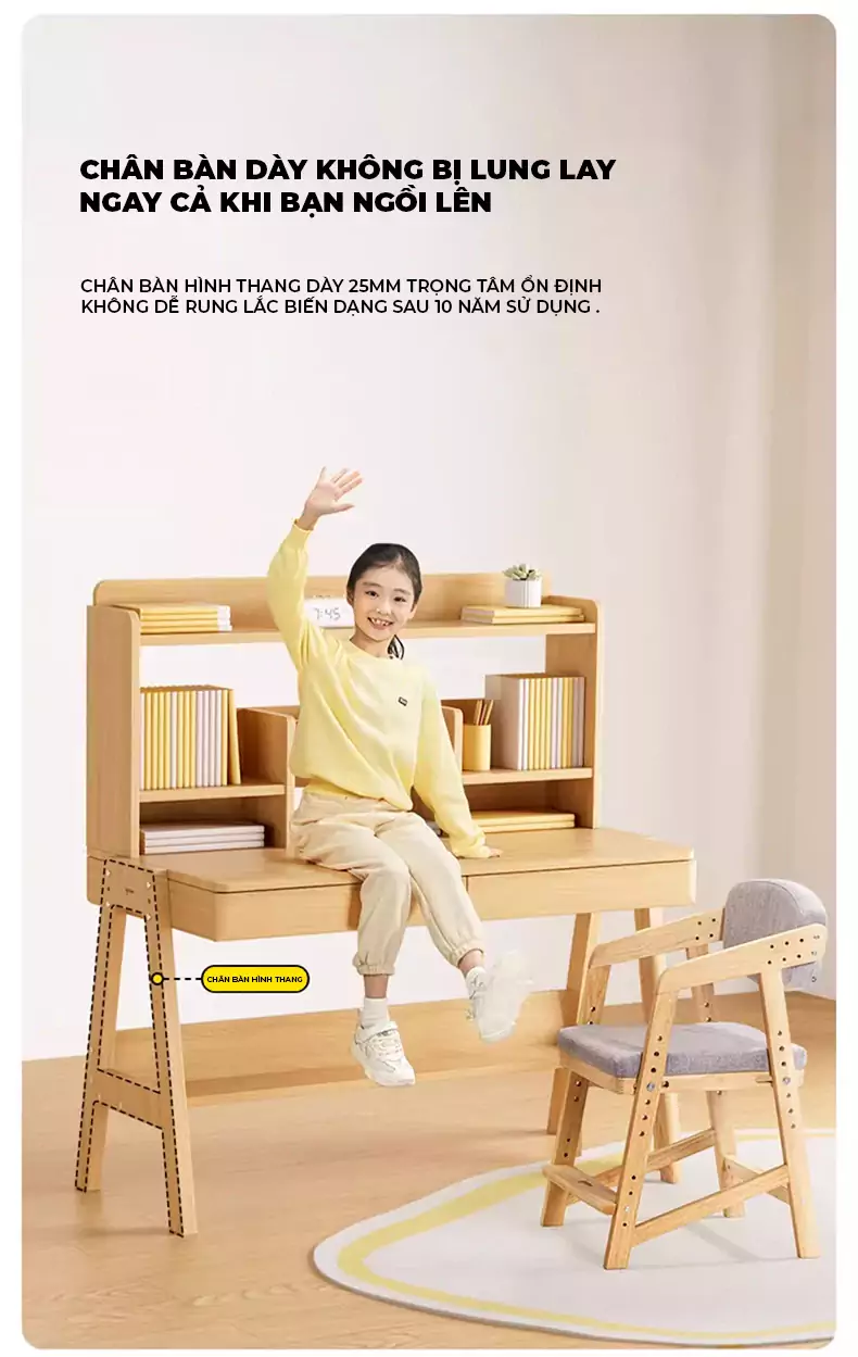Bàn Tăng Giảm Chiều Cao Đa Năng Haigo  BGT186