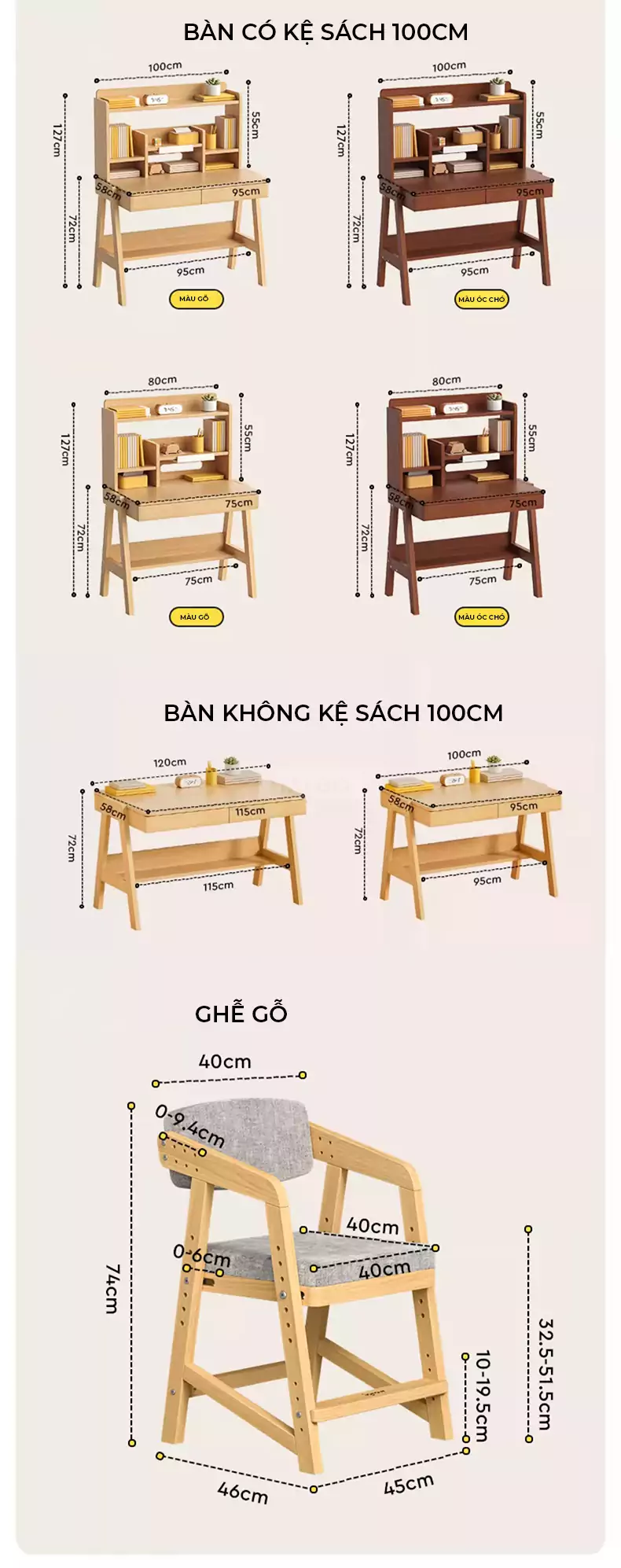 Bàn Tăng Giảm Chiều Cao Đa Năng Haigo  BGT186