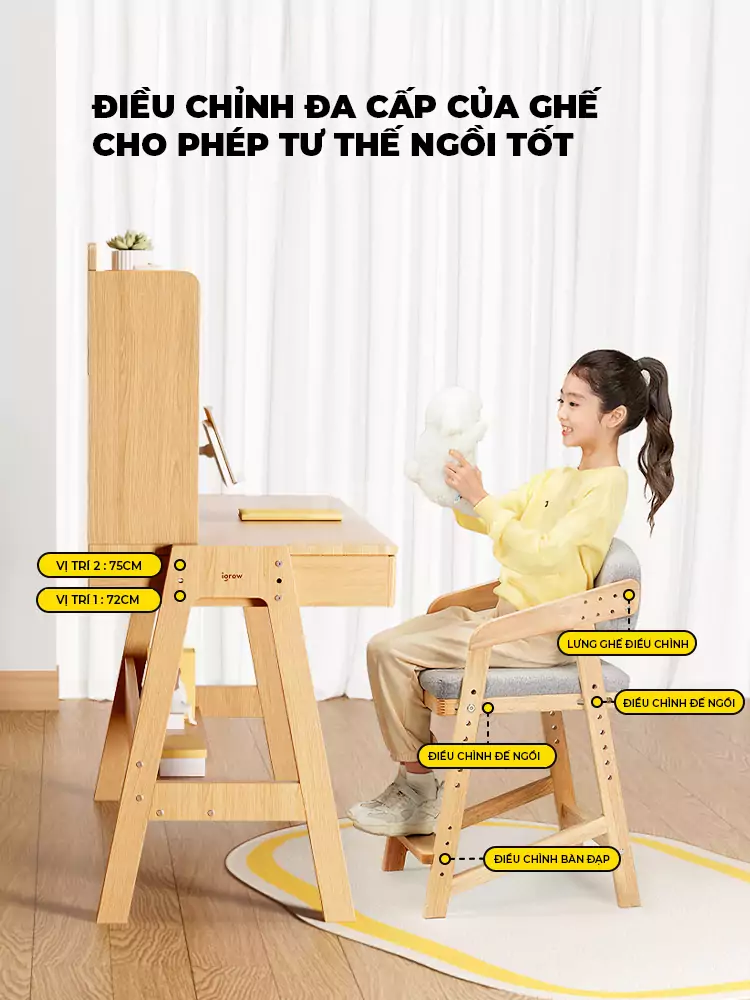 Bàn Tăng Giảm Chiều Cao Đa Năng Haigo  BGT186