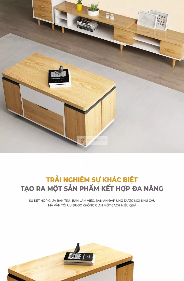 trạng thái bàn trà của Bàn thông minh kết hợp ghế tiện lợi KC16