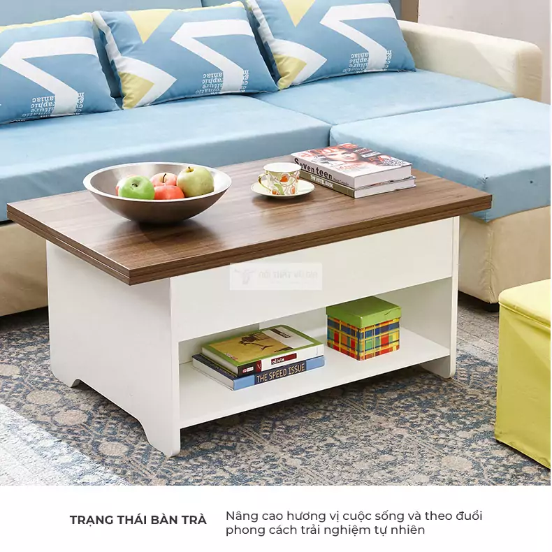 trạng thái bàn trà của Bàn thông minh thiết kế nâng hạ hiện đại KC12