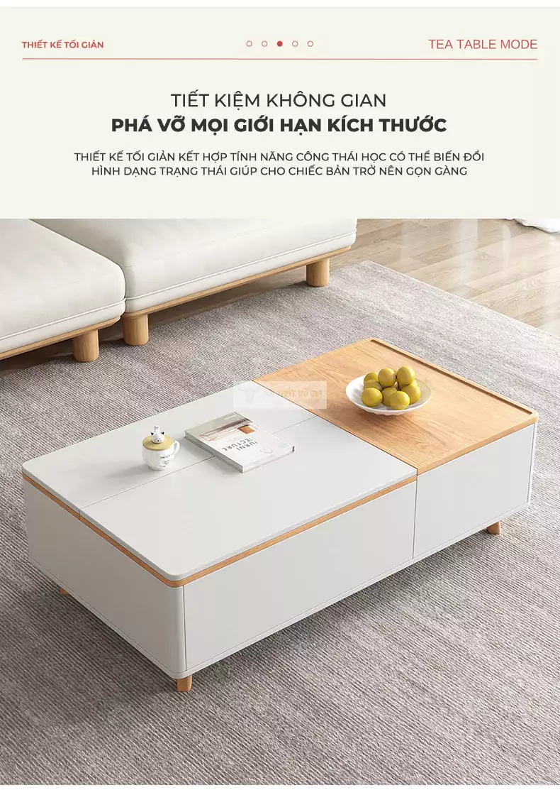 thiết kế tối ưu không gian của Bàn thông minh thiết kế nhỏ gọn KC19