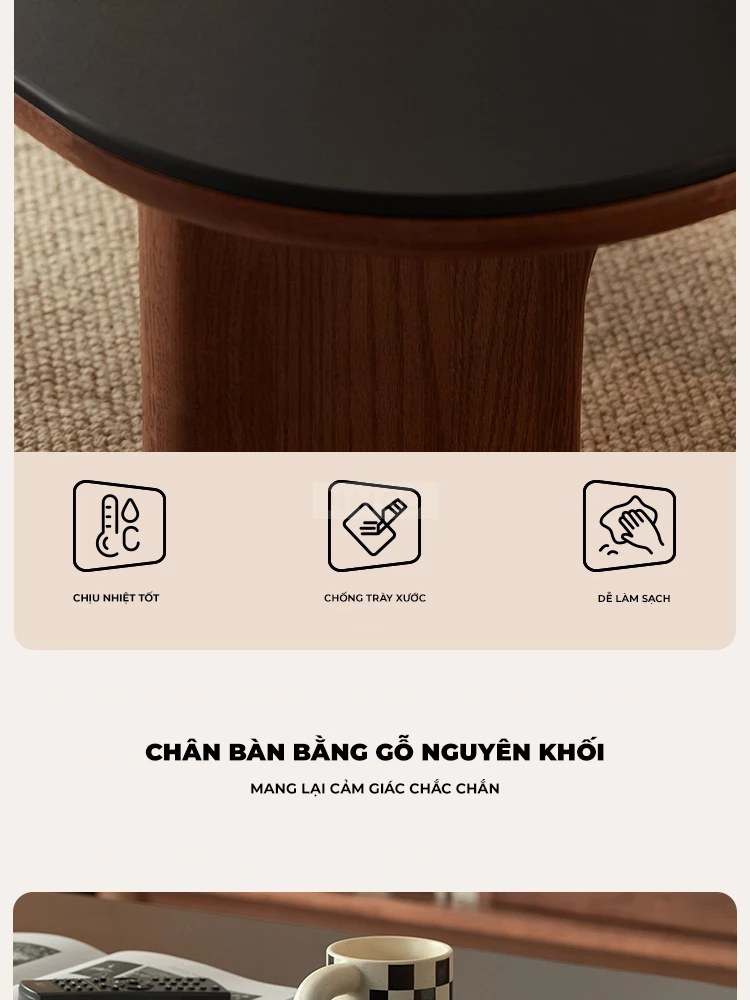 Bàn Trà Gỗ Tự Nhiên Phòng Khách Haigo BT345