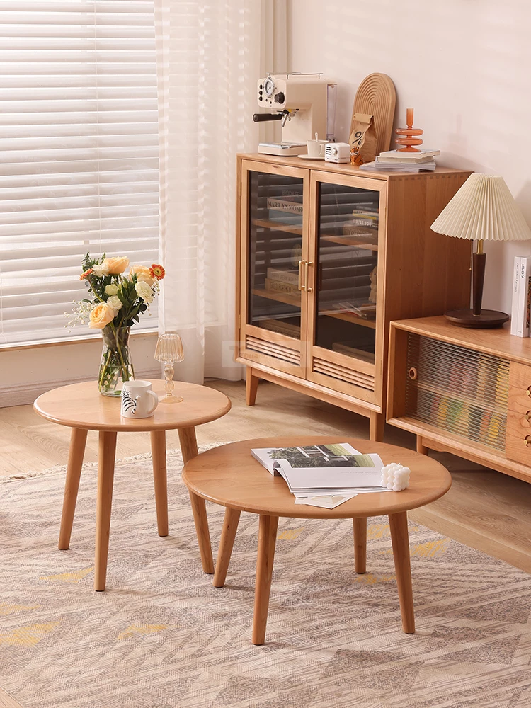 Bàn Trà Tròn Để Cạnh Sofa Bo Tròn Hiện Đại Haigo BT335