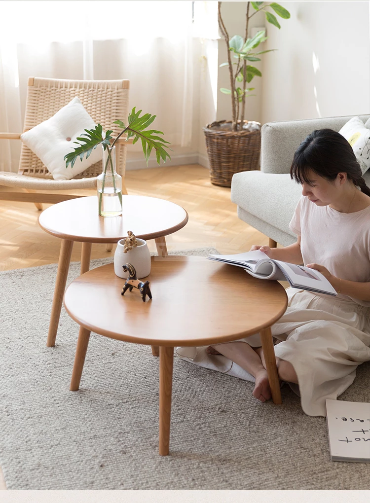 Bàn Trà Tròn Để Cạnh Sofa Bo Tròn Hiện Đại Haigo BT335