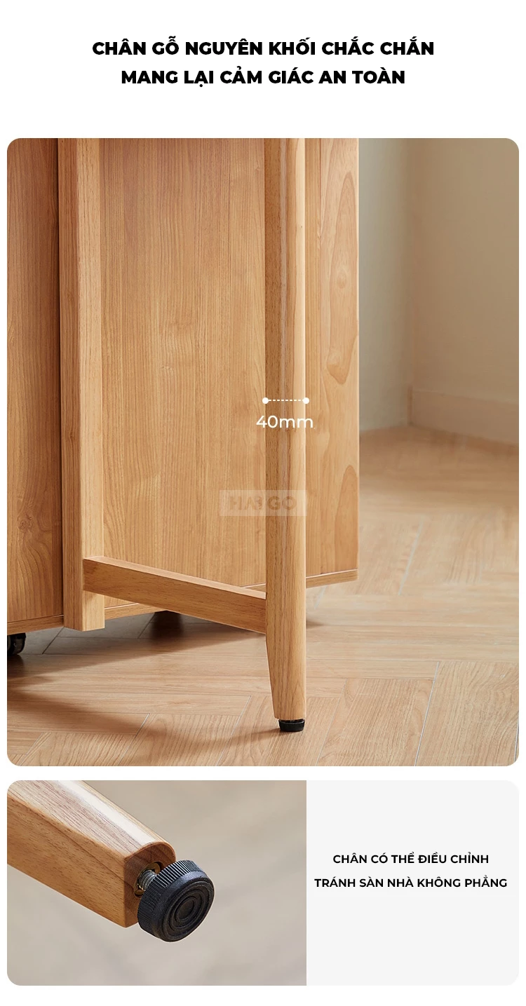 Bộ Bàn Ăn Gấp Gọn Gỗ Tự Nhiên Haigo BA353