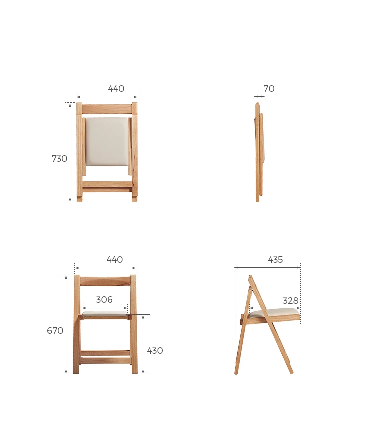 Bộ Bàn Ăn Gấp Gọn Gỗ Tự Nhiên Haigo BA353