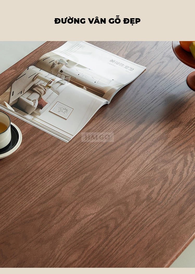 Bộ Bàn Ăn Gỗ Tự Nhiên Kết Hợp Mặt Đá 12mm Cao Cấp Haigo BA361