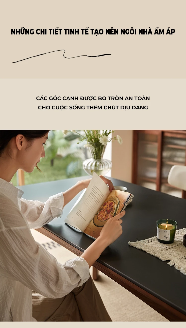 Bộ Bàn Ăn Gỗ Tự Nhiên Kết Hợp Mặt Đá 12mm Cao Cấp Haigo BA361