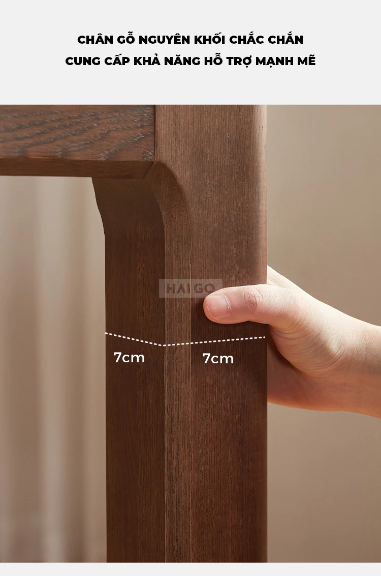 Bộ Bàn Ăn Gỗ Tự Nhiên Kết Hợp Mặt Đá 12mm Cao Cấp Haigo BA362