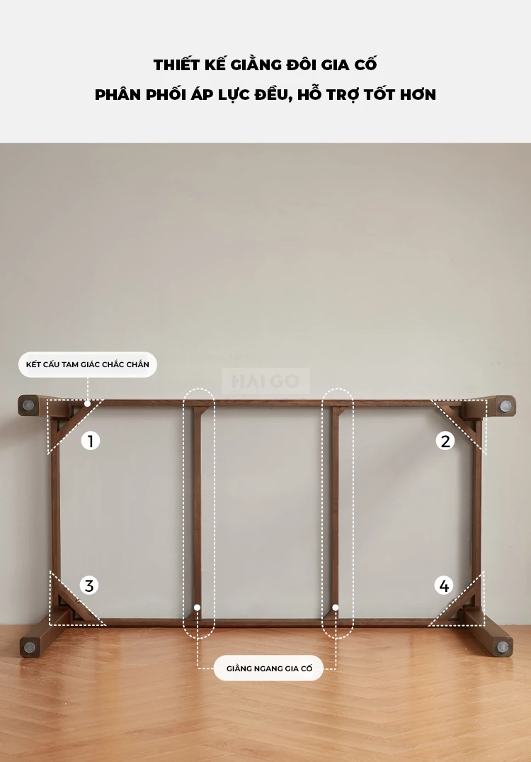 Bộ Bàn Ăn Gỗ Tự Nhiên Kết Hợp Mặt Đá 12mm Cao Cấp Haigo BA362