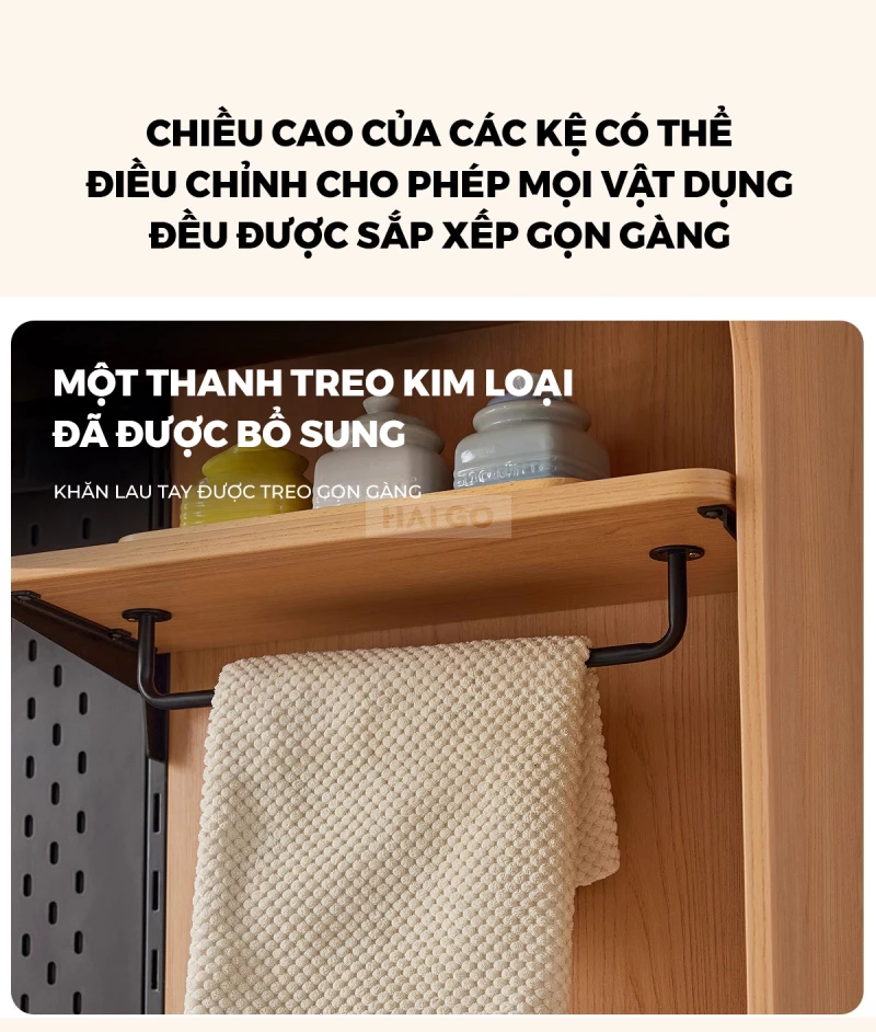 Bộ Bàn Ăn Mặt Đá Tự Nhiên Kết Hợp Tủ Bếp Đa Năng Haigo KC399