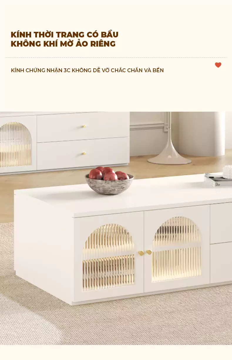 Bộ Kệ Tivi Phòng Khách Sang Trọng Haigo KTV168